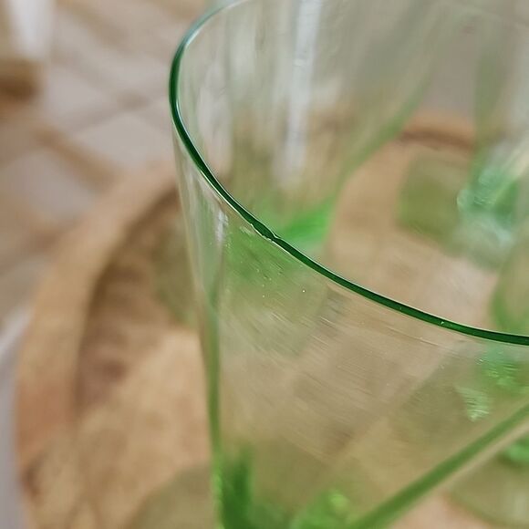 Uranium Subtle Ribbed Pilsner Glasses Set of 6 - Picture 7 of 8